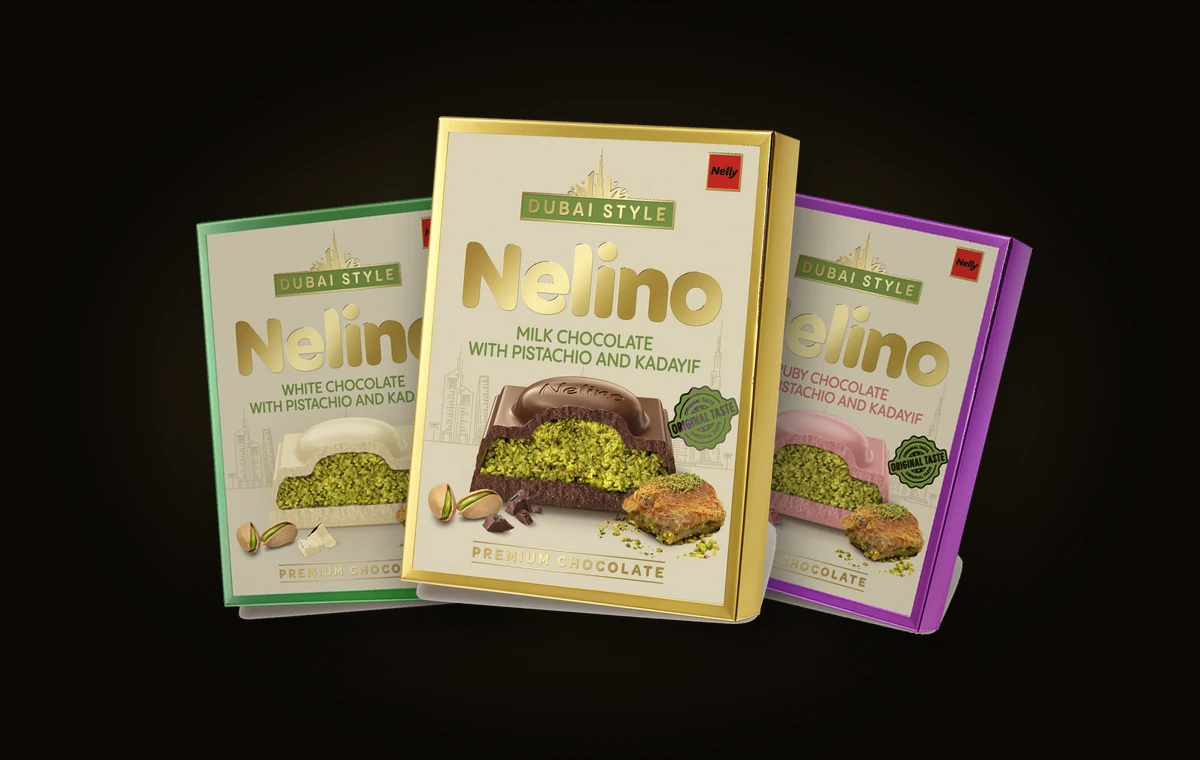 Tre Nelino i olika sorter